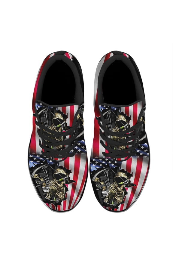 Bow Hunting Shoes Women's Fashion Sneakers Tennis Running Shoes for Men Women Black Size 10.5