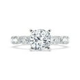 thumbnail image 1 of Bow Jewel 1.5 Ct Cushion Cut Lab Created Diamond Ring - 14K White Gold Plated Engagement Ring for Women - Stunning Proposal Jewelry - Perfect Gift for Anniversaries or Birthdays, 1 of 2