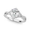 thumbnail image 1 of Bow Jewel 1.6 Ct Pear Cut Lab Created Diamond Twisted Ring for Women's - 14K White Gold Plated Engagement Wedding Ring - Sophisticated Diamond Jewelry for Special Dates, 1 of 2