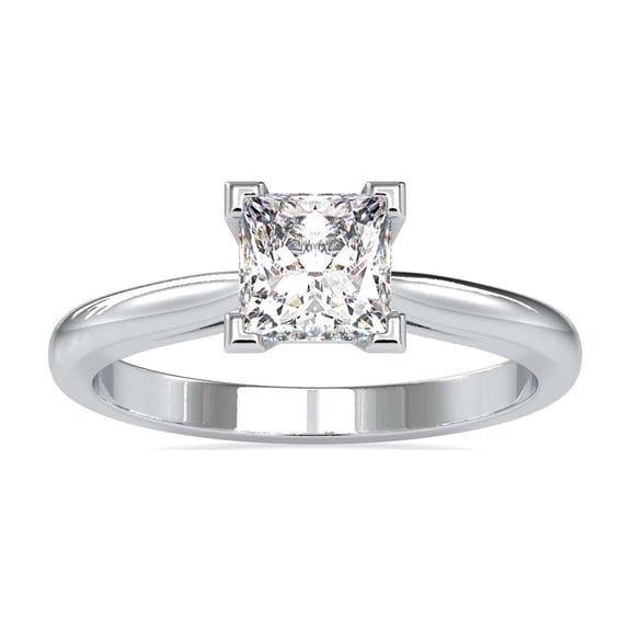 Silvago Jewel 1.4 Ct Emerald Cut Lab-Created Simulated Diamond Three ...