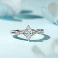 thumbnail image 1 of Bow Jewel 1.7 Ct Marquise Cut Excellent Diamond Ring - 14K White Gold Over Ring - Engagement Wedding Crossover Ring for Women's - Anniversary Split Shank Ring - Christmas Special Gift for Her, 1 of 9