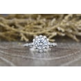 thumbnail image 1 of Bow Jewel 1.87 Ct Round Cut Lab Created Diamond Ring - Gorgeous 14K White Gold Plated Setting - Perfect Ring for Your Special Day - Symbol of Love and Commitment - Gift She Will Cherish Forever, 1 of 9