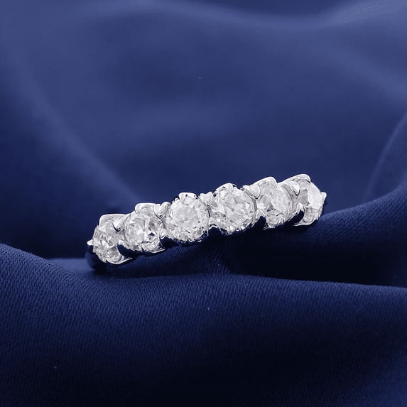 Bow Jewel Brilliant 1.5 Ct Round Cut Diamond Rings - White Gold Over 14K Silver Diamond Rings - Eternity Diamond Rings for Women's - Minimal Diamond Rings for Women's - Birthday Gifts for Her
