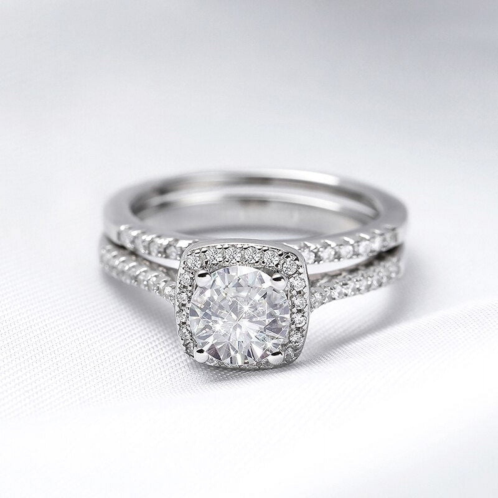 Bow Jewel Brilliant 1.9 Ct Round Cut Diamond Ring White Gold Over 14k