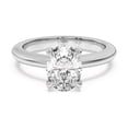 thumbnail image 1 of Bow Jewelry 1.7 Ct Oval Cut Moissanite Ring - Two Tone Anniversary and Wedding Engagement Ring for Women - 14K White Gold Plated - Elegant Jewelry for Special Moments, 1 of 3