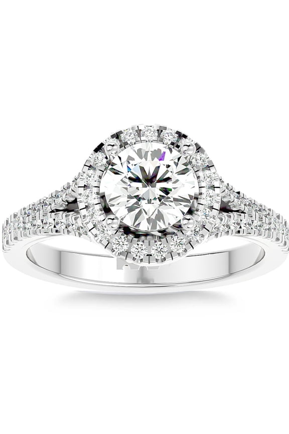 ry Anniversary Ring - Knife Edge Shank 1.9 Ct Moissanite - 14K White Gold Plated Ring - Heart Cut Moissanite Engagement Ring for Her - Moissanite Wedding Jewelry - Proposal Gift