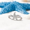 thumbnail image 1 of Bow Jewelry White Gold Plated 14K Engagement Ring - 0.78 Ct Round Brilliant Cut Moissanite Ring - Star Moissanite Rings for Women's - Wedding Star Shape White Moissanite Rings for Women's, 1 of 7