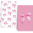 thumbnail image 1 of Bow Kitchen Dish Towels 18 x 26 Inch Pink Bowknot Dishcloth Coquette Hand Drying Tea Towel for Wedding Valentine Bridal Shower, 2Pcs, 1 of 6