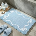 thumbnail image 1 of Bow Knot Bath Mat, Soft Absorbent Artificial Rug for Bathroom Floor, Non-Slip Bedroom Home Decor Entryway Mat, Indoor Living Room Display Enhancement, 15.75" x 23.62", KTFgvq, 1 of 7