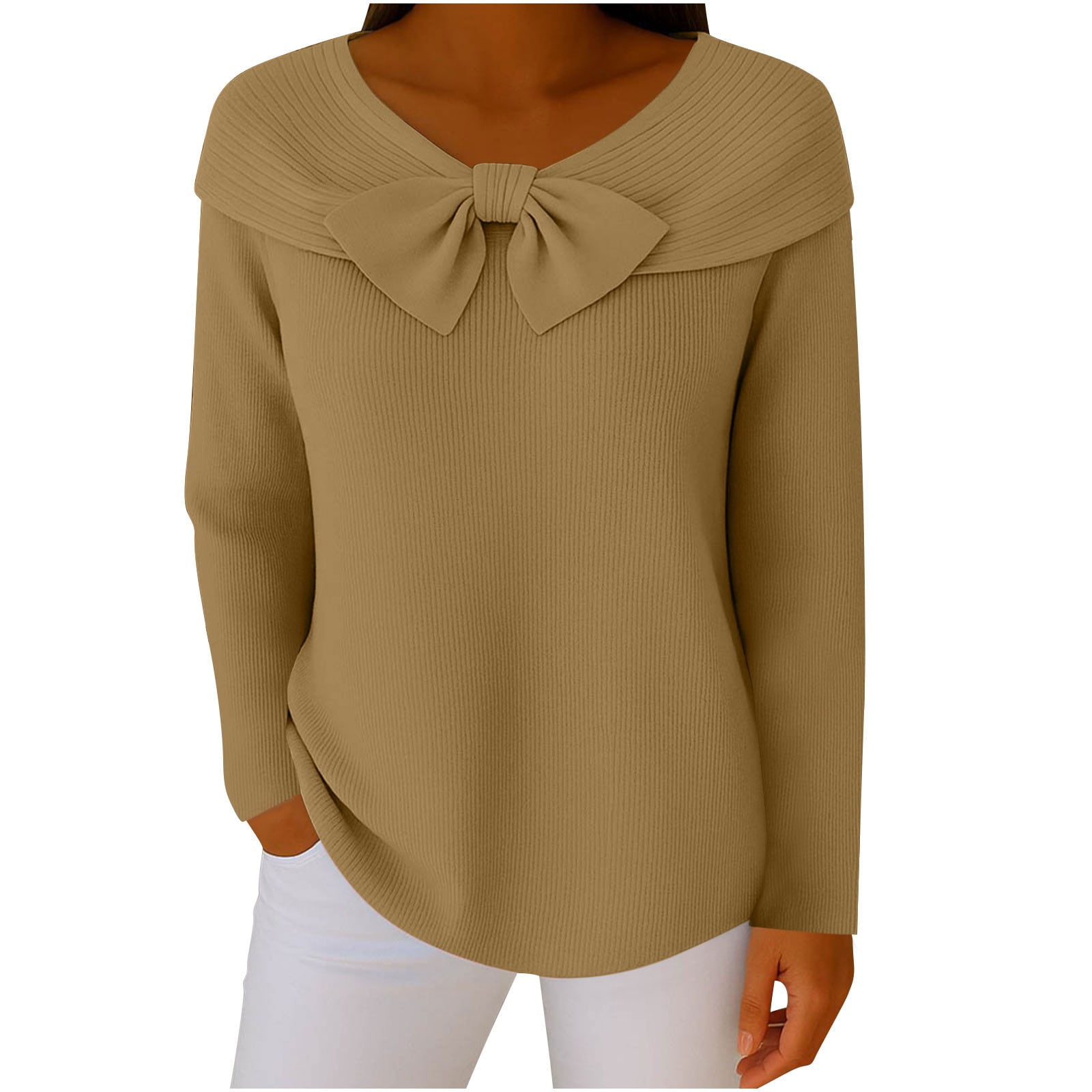 HILLARY SOLID KNIT PULLOVER