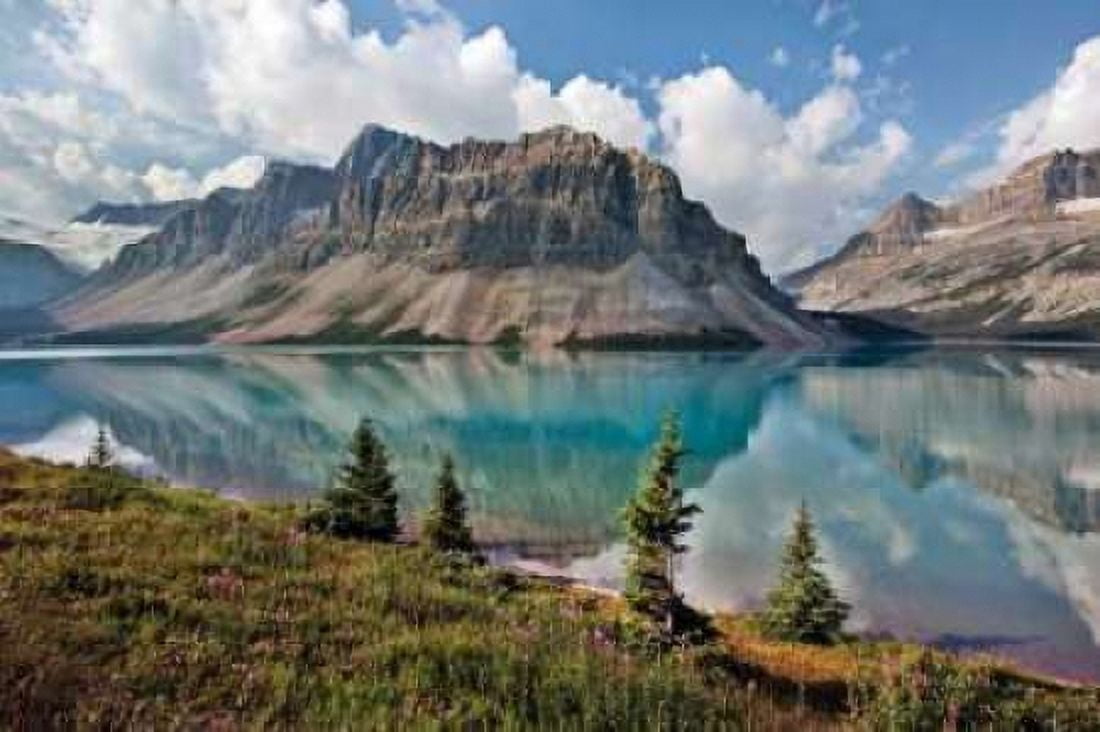 Bow Lake Canvas Art - Larry Malvin (24 x 36)