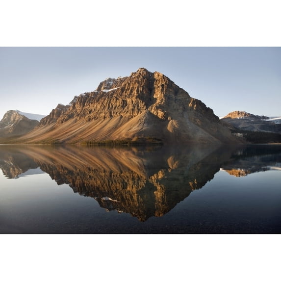 Bow Lake In Banff National Park;Banff Alberta Canada Poster Print (36 x 24)