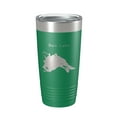 thumbnail image 1 of Bow Lake Map Tumbler Travel Mug Insulated Laser Engraved Coffee Cup New Hampshire 20 oz Green, 1 of 1