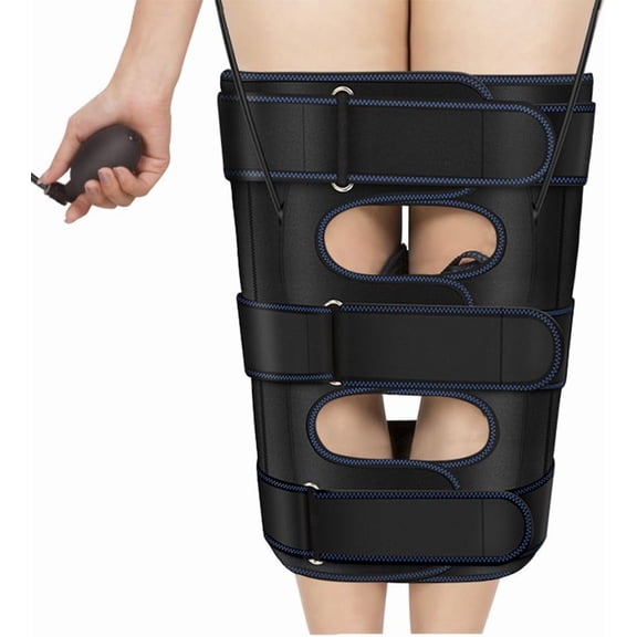 Bow Leg Orthosis, O/X Leg Lightweight Bandage, Dual Fixation Smart Control Knee Valgus Deformity Bow Leg Posture Corrector Tape Durable and Easy Correction,Manual