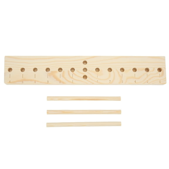 Bow Maker Multi Size Adjustable Scale Design Wooden Bow Making Kit with Wooden Board Sticks for Making DIY Crafts