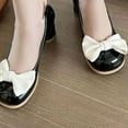 HHH Bow Mary Jane Shoes Spring and Summer 2025 New High Heels Female