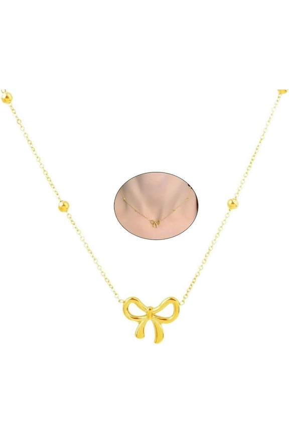 Bow Necklace Silver Bowknot Bow Tie Necklace for Women Pink rhinestone bow necklace Dainty Bow Pendent Choker Necklace Cute Pendant Necklaces Jewelry Gift