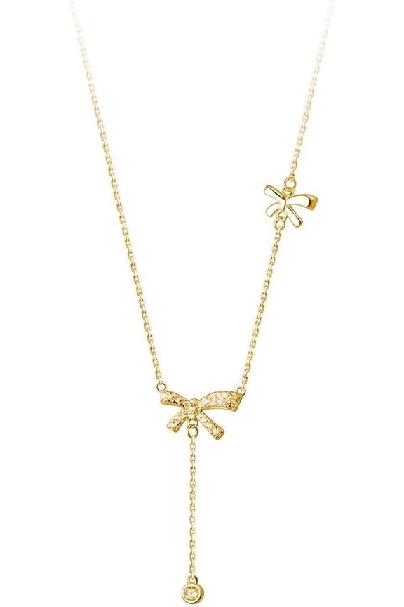 Bow Necklace for Women Gold Silver Bow Necklace Fashion Bow Pendant Necklace Bow Necklace Jewelry Perfect jewelry for Women