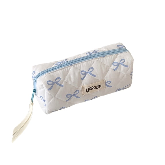 Bow Pencil Case,Pencil Pouch Soft Storage Bag,Cute Butter Pencil Box