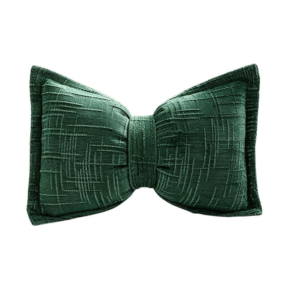 Bow Pillow, Comfortable Bow-Knot Throw Pillow / Seat Back Cushion, Boho Decorative Throw Pillows Chenille Textured Lumbar Pillows Large Bow Shaped Cushion for Bed Sofa Couch Living Room Bedroom Decor