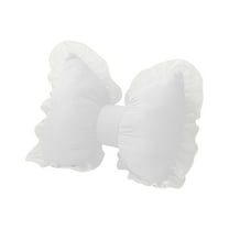 Bow Pillow for Couch,Bow Pillow Throw Pillow Ruffle Lace Bow Pillows Decorative, Cute Bow Shaped Pillows for Sofa Couch Bed Living Room Bedroom