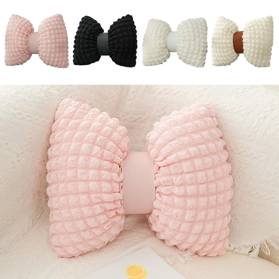 Bow Pillow with Bow under $5! CQCYD Bow Shaped Pillow Soft Bow Throw Pillows Aesthetic Bow Decorative Pillows for Bed Sofa Couch Home Decor