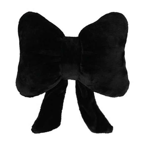 Bow Pillows Throw Pillow Gift Plush Bow Pillow, 16.1x16.1 Inches Decorative Pillow Plush Cushion for Sofa, Living, Bedroom Decorative Black Pillows