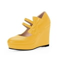 thumbnail image 1 of Bow Platform High Heel Wedges, 1 of 5