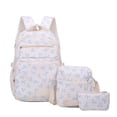 thumbnail image 1 of Bow Print Backpack, Aesthetic School Backpack Set Include Shoulder Bag&Storage Bag, Spacious Laptop Backpack for Outdoor Travel, Blue, 1 of 9