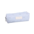 thumbnail image 1 of Bow Print Pencil Case,Soft Fabric Lightweight Zipper Pen Bag with Blank Name Label Patch for Office Home Workspace, 1 of 6
