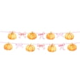 thumbnail image 1 of Bow Pumpkin Themed Bunting Banner 14 Pcs – Fall Thanksgiving Party Hanging Flag Thick Cardstock, Festive Atmosphere Setup, 1 of 6