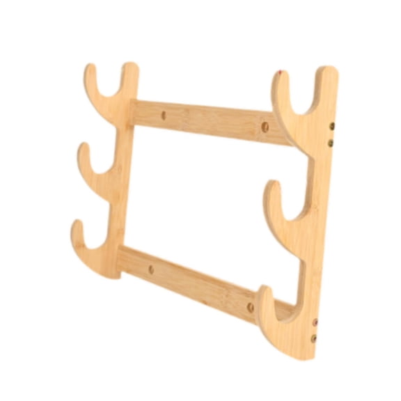 Bow Rack Wall Holder Display Stand Wooden Space Saving Multi Layer for Samurai Lovers Home Decor