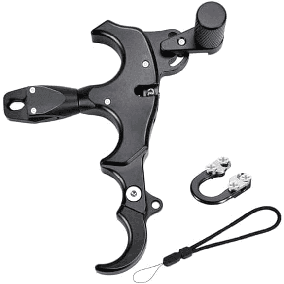 Bow Release Thumb Archery 3/4 Finger Release-Bow Trigger 360 Rotatable Thumb Release for Compound Bow$$Other