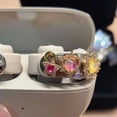 thumbnail image 1 of Bow Rhinestone for Clip on Earbuds Open Ear Accessories, Rhinestone for Clip on Earbuds Open Ear, Elegant Zirconia Decorative Earphone Accessories, Exquisite DIY Decoration, 1 of 7