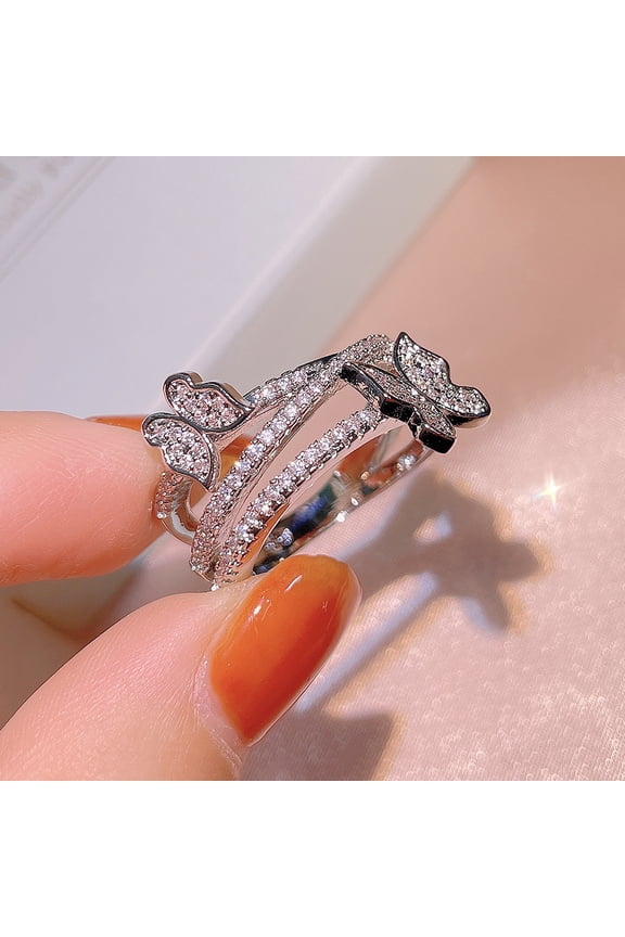 Bow Ring Zircon Super Flash Ring