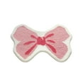 thumbnail image 1 of Bow Rug Pink Bath Mat Bathroom Rugs, Non Slip Cute Bath Rugs Microfiber Plush Bow Decor, Washable Absorbent Girls Bedside Rug for Bathtub Sink 16x24in, 1 of 6