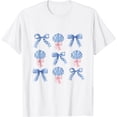 Bow Seashell Summer Coastal Fashion Graphic T-Shirt - Walmart.com