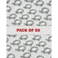 thumbnail image 1 of Bow Shackle M5 3/16" 5mm Nickel Plated Steel Screw Pin Anchor Rigging 50 pcs, 1 of 3