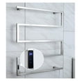 thumbnail image 1 of Bow Shaped Electric Bath Towel Warmer 304 Stainless Steel Shower Room Heated Towel Warmer Rack Can Be Timing/temperature Control, 1 of 6