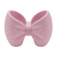 thumbnail image 1 of Bow Shaped Organizer Holder Multipurpose Storage Stand for Toothbrush Pen Makeup Bathroom Office Vanity Desk Accessory Pink 5" x 2" x 4", 1 of 5