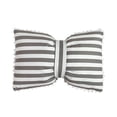 thumbnail image 1 of Bow Shaped Pillow, 19.6x13in Striped Decorative Throw Pillows, for Couch Bed Sofa Office Car Neck Waist, Gray, 1 of 6