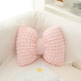 thumbnail image 1 of Bow Shaped Throw Pillow Bowknot Cushion Bow Lumbar Pillow Home Decorative Throw Pillows for Bed Couch Living Room Decor （Pink）, 1 of 6