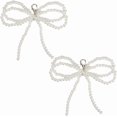 thumbnail image 1 of Bow Shoe Charms Sneakers Decoration Seashell Color, 1 of 9
