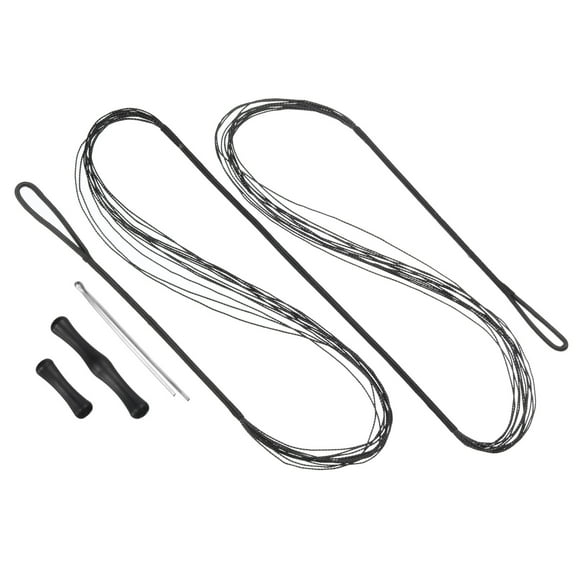 Uxcell Bow String Replacement Recurve Bowstring for AMO Traditional Recurve Bow Black 48 in