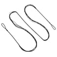 thumbnail image 1 of Bow String Replacement,12 Strands Recurve Bowstring for AMO 52" Traditional Recurve Bow, Black, 1 of 5