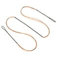 thumbnail image 1 of Bow String Replacement,12 Strands Recurve Bowstring for AMO 57" Traditional Recurve Bow, Black Orange, 1 of 5