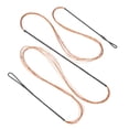 thumbnail image 1 of Bow String Replacement,12 Strands Recurve Bowstring for AMO 59" Traditional Recurve Bow, Black Orange, 1 of 5