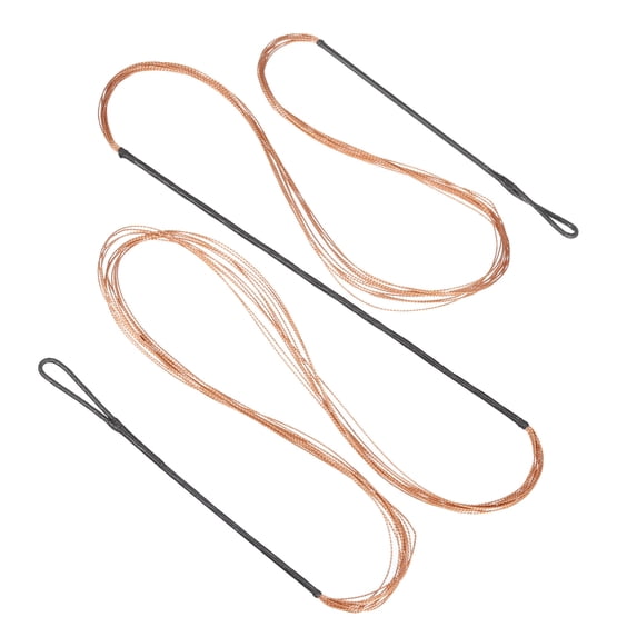 Bow String Replacement,12 Strands Recurve Bowstring for AMO 59" Traditional Recurve Bow, Black Orange