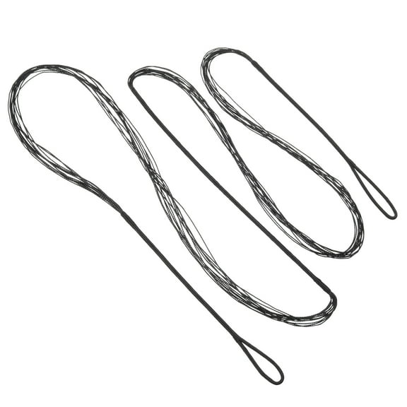 Uxcell Bow String Replacement Recurve Bowstring for AMO Traditional Recurve Bow Black 59 in