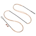 thumbnail image 1 of Bow String Replacement,12 Strands Recurve Bowstring with Nock Point for AMO 57" Black Orange, 1 of 6
